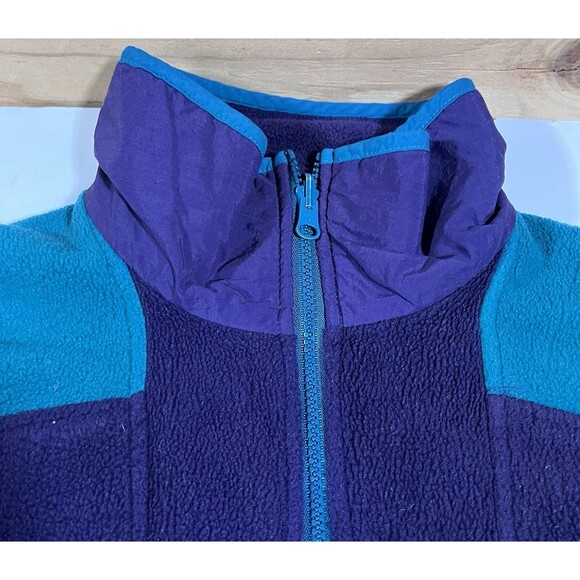 Vintage Columbia Colorblock Full Zip Fleece Jacket Made In USA Men's Medium - Picture 7 of 14
